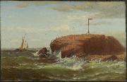 Robert Swain Gifford Seconnet Rock, New Bedford, Massachusetts USA oil painting artist